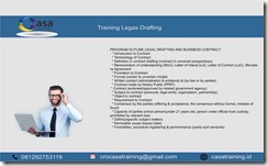 TRAINING LEGAS DRAFTING