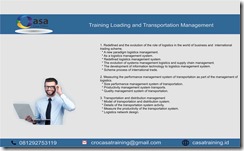 TRAINING LOADING AND TRANSPORTATION MANAGEMENT