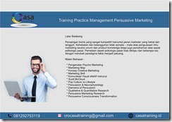 TRAINING PRACTICE MANAGEMENT PERSUASIVE MARKETING