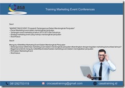 TRAINING MARKETING EVENT CONFERENCES