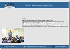 TRAINING MASA ORIENTASI PESERTA DIDIK