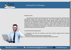 TRAINING NLP FOR MANAGER
