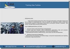 TRAINING GAS TURBINE