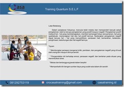 TRAINING QUANTUM S.E.L.F