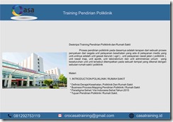 TRAINING PENDIRIAN POLIKLINIK