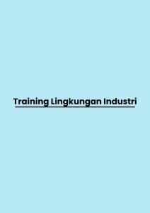 pelatihan Lingkungan Industri di jogja