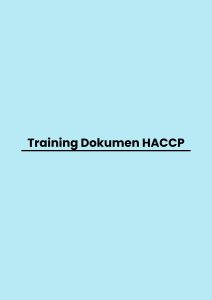 pelatihan Dokumen HACCP di jogja