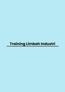 pelatihan Limbah Industri di jogja