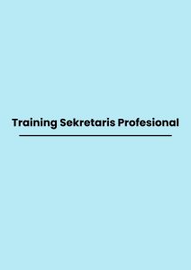 pelatihan Sekretaris Profesional di jogja