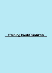 pelatihan Kredit Sindikasi di jakarta