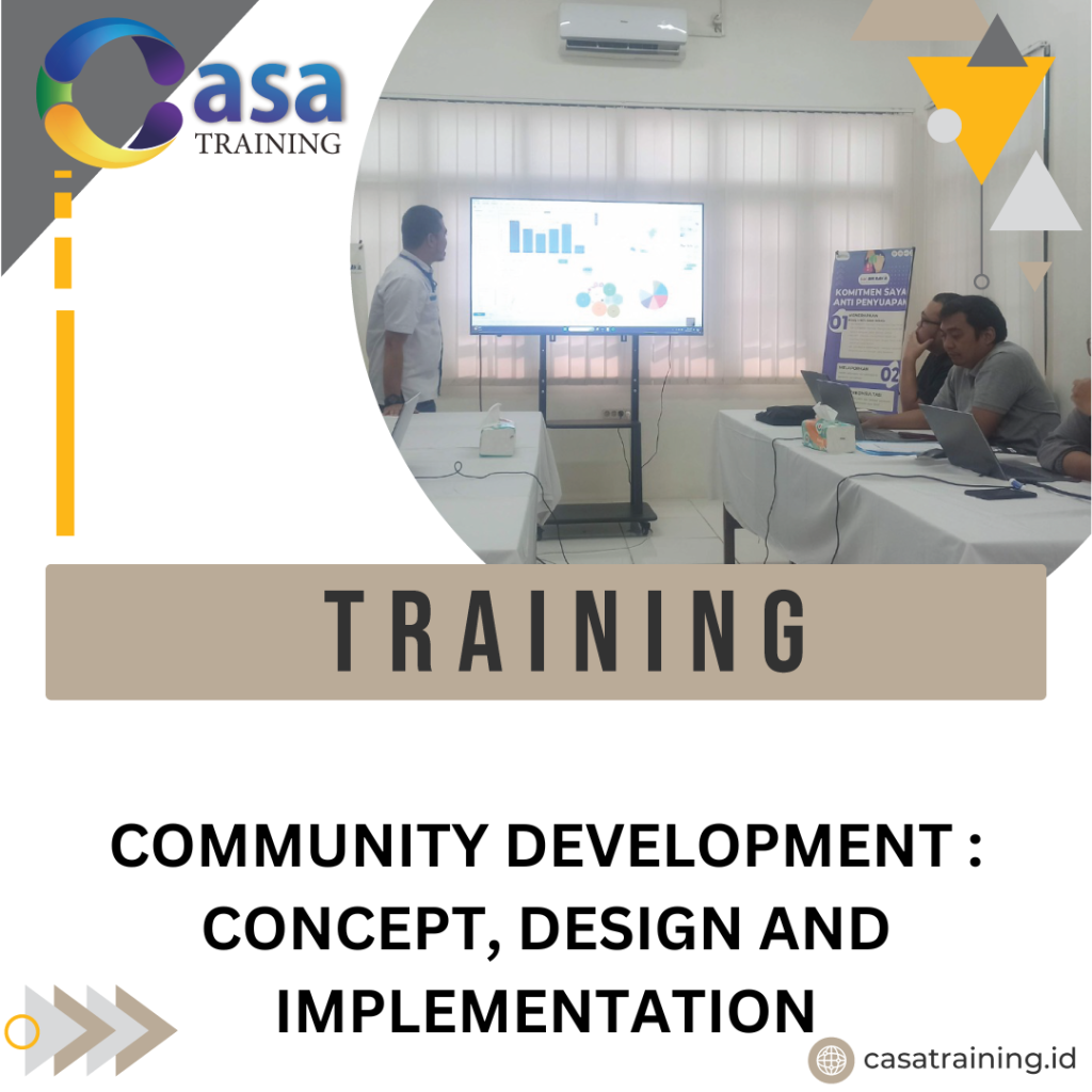 TRAINING COMMUNITY DEVELOPMENT : CONCEPT, DESIGN AND IMPLEMENTATION