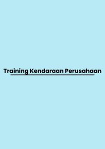 pelatihan Kendaraan Perusahaan di jogja