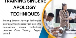 pelatihan SINCERE APOLOGY TECHNIQUES di jakarta