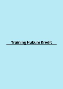 pelatihan Hukum Kredit di jogja