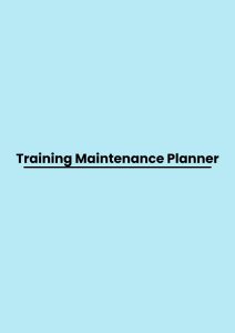 pelatihan Maintenance Planner di jakarta 